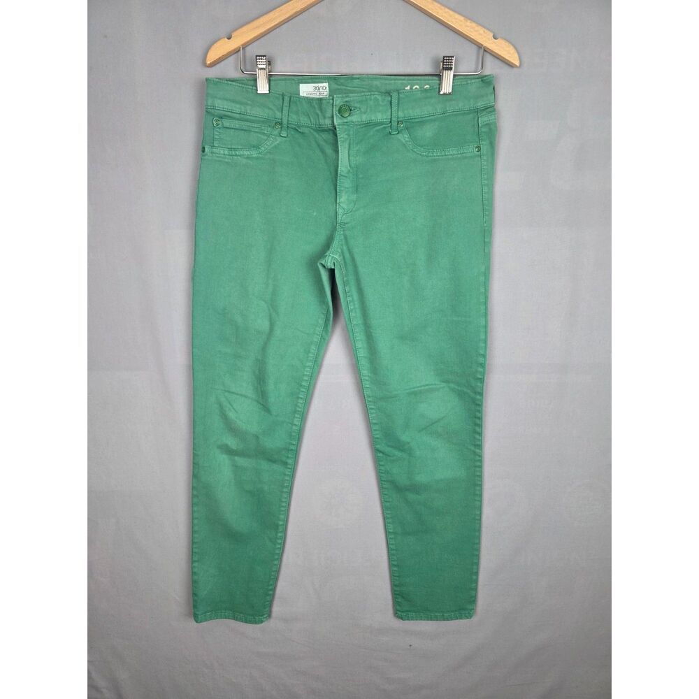 Gap 1969 Legging Size 10 Jean Rose Leaf Green Cropped Preppy Spring Jeggings
